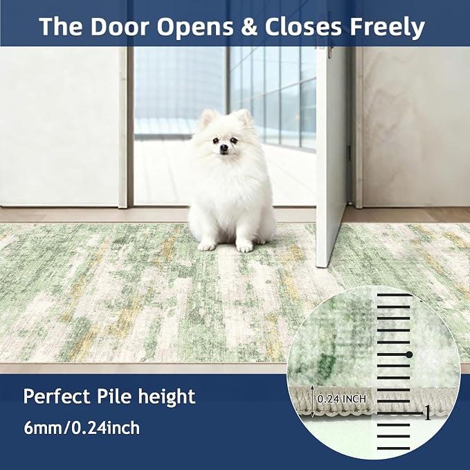 Washable Runners for Hallway 2x6 Runner Rug, Ultra-Thin Kitchen Runner Rugs - Image 5