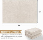 Pauwer 6x9 Area Rugs for Living Room, Modern Non Slip Washable Rug, Soft Fluffy - Image 2