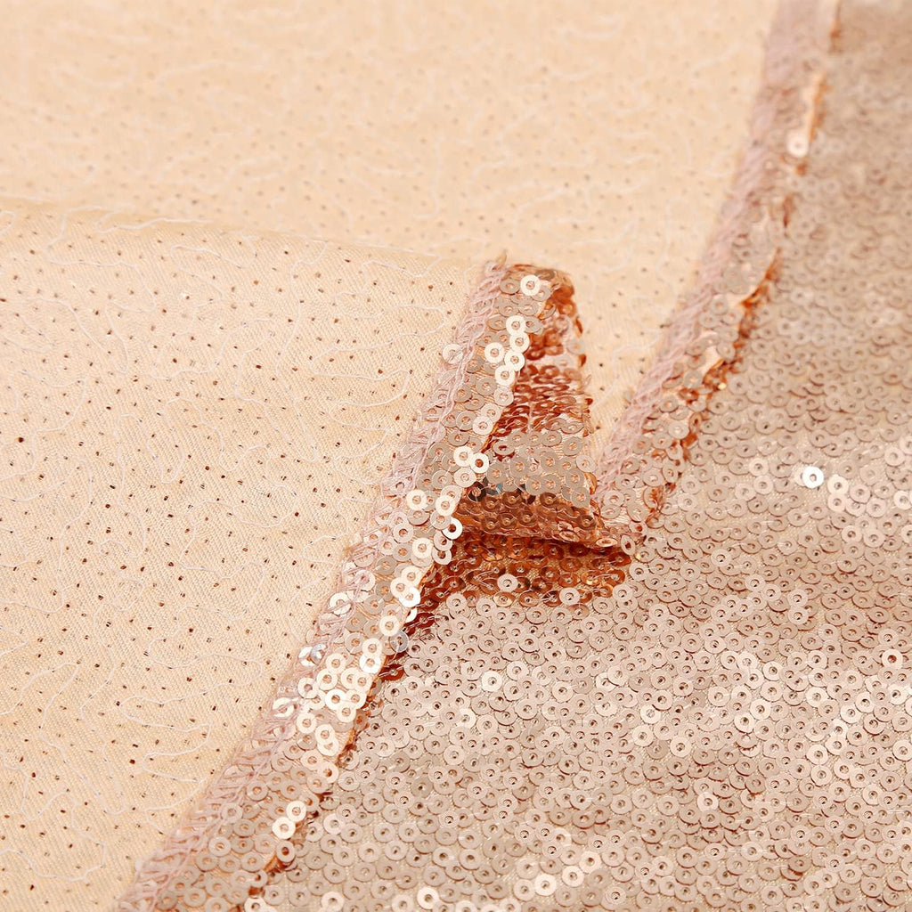 Small Christmas Tree Skirt 36 Inch Rose Gold Tree Skirt Sequin Tree Skirt for Christmas Decorations