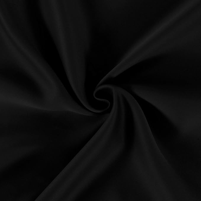 Black Thermal Blackout Curtains/38 x 63 Inch/Set of 2 Panels Room Darkening - Image 5
