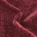 CaliTime Throw Pillow Covers Decorative 16 X 16 Inches Pack of 2 Cozy Chenille Cushion Cases for Couch Sofa Bed Living Room Home Burgundy