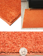 KOECKRITZ Soft and Colorful Kids Classroom Area Rugs (Passes Flammability Pill Test) Many Sizes and Bright Colors to Select from (8' x 10', Tangerine)