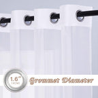 NICETOWN Sheer Curtains for Patio Door - Image 2