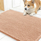 OLANLY Dog Door Mat for Muddy Paws 24x16, Super Absorbent Chenille Mud Mat | by OLANLY