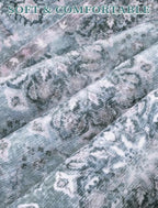 SERISSA 2'6"x10' Washable Non Slip Floral Boho Runner Rug - Image 4