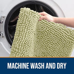 OLANLY Dog Door Mat for Muddy Paws 70x32, Super Absorbent Chenille Mud Mat | - Image 5