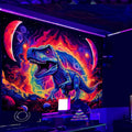 Dinosaur UV Tapestry, Dino Wall Art for Boys Room (80x60in)
