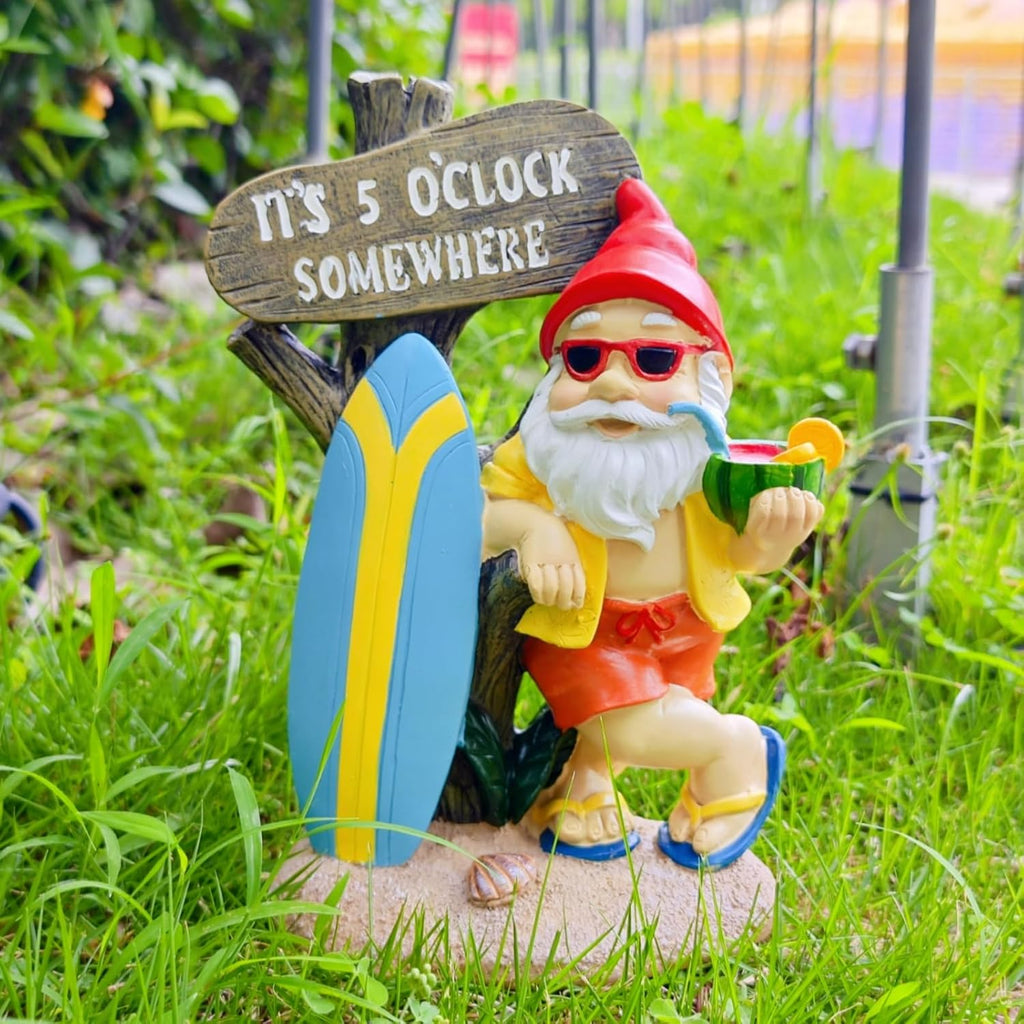 Garden Gnomes Outdoor Funny,Gnomes Decorations for Yard Statues Decor