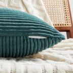 Fancy Homi 2 Packs Teal Lumbar Decorative Throw Pillow Covers 14x22 Inch - Image 4