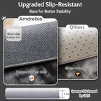 Amdrebio Tie-Dyed Dark Grey Big Round Area Rug 6Ft - Image 5