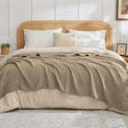 EMME Muslin Blankets for Adults Throw Blanket for Couch Breathable Gauze Soft - Image 2