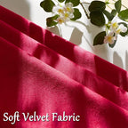 GIGIZAZA Red Velvet Pillow Covers 16x16 Decorative Pillows Pack of 2 | Throw - Image 5