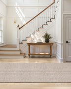 Color&Geometry Door Mat 2'4"x8' Runner Rug with Rubber Backing, Non Slip Washable Hallway Rug, Carpet Runners for Hallway Living Room Bedroom, Beige (Rolled-up NO Creases)