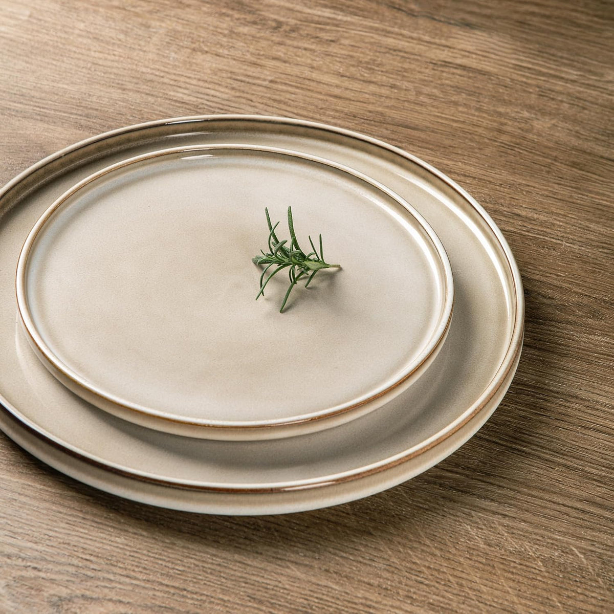 AmorArc Ceramic Dinnerware Sets, Handmade Reactive Glaze Stoneware Plates and Bowls Sets,Highly Chip and Crack Resistant | Dishwasher & Microwave Safe Dishes Set, Service for 6 (18pc)