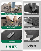 LUMI Outside Welcome Door Mat 24x36, Non-Slip Durable Rubber Easy Clean | Bee - Image 7