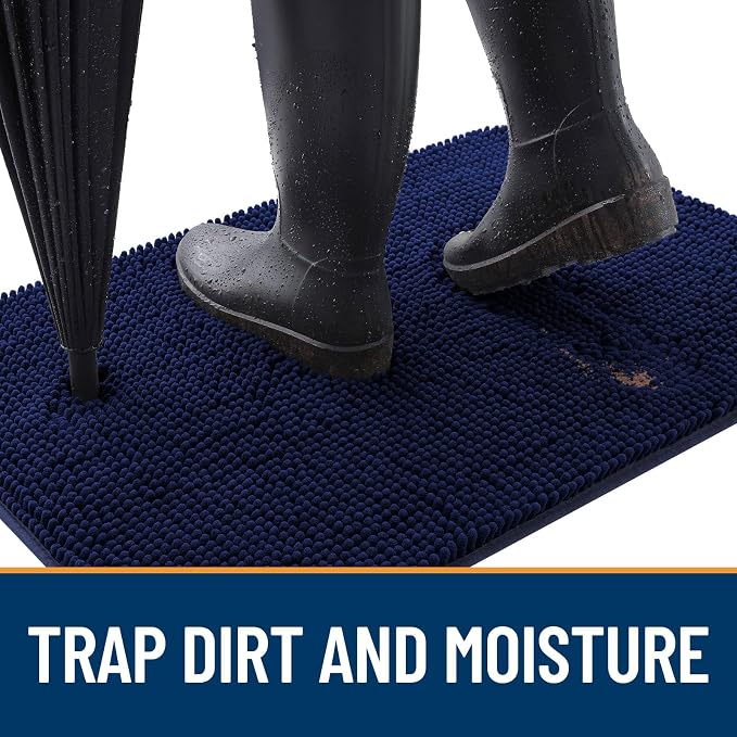 OLANLY Dog Door Mat for Muddy Paws 70x24, Super Absorbent Chenille Mud Mat | - Image 2