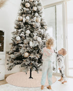 36 Inches Christmas Tree Skirt Champagne Gold Tree Skirt Sequin Glitter Tree Skirt for 4ft Tree Christmas Decoration