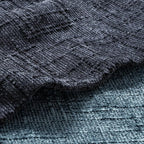 MIULEE Chenille Textured Throw Pillow Covers Navy Blue 18x18 Set of 2 | Slubby - Image 2