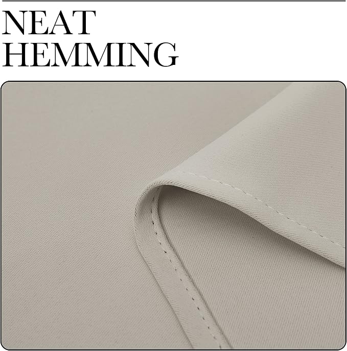 NICETOWN Natural Room Darkening Curtains 90" Long - Image 8