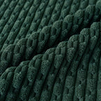 Set of 4 Dark Green Decorative Throw Pillow Covers 22x22 Inch Corduroy Pillow - Image 3