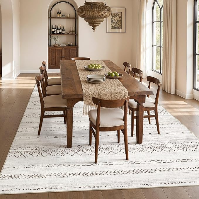 cotiled 6x9 Washable Area Rugs Living Room: Soft Lightweight Boho Rug | Solve - Image 7