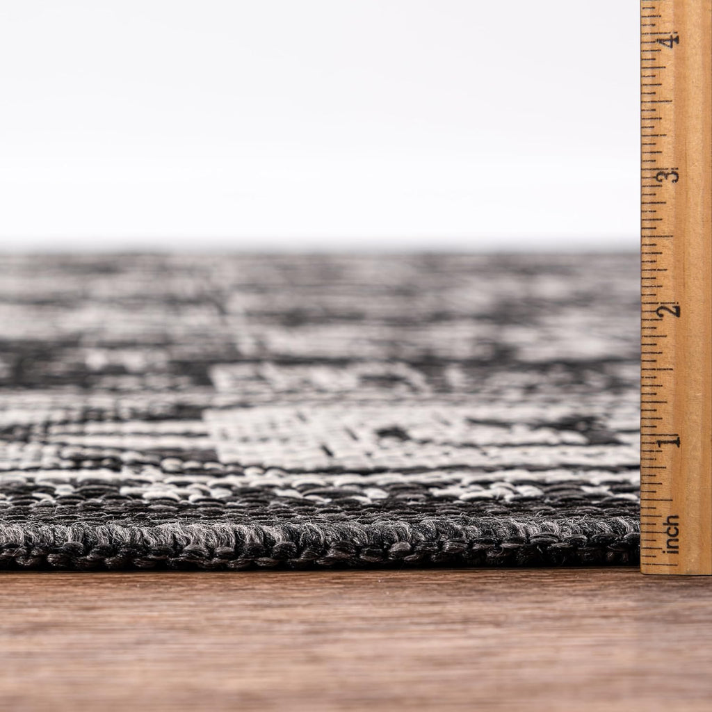 Keen Home Design Terrace Outdoor Area Rug - 4x6 Washable Indoor/Outdoor Rug for Patio, Kitchen, Balcony, Beach, Garden, Deck and Porch, Size: 3'10"x5'7"