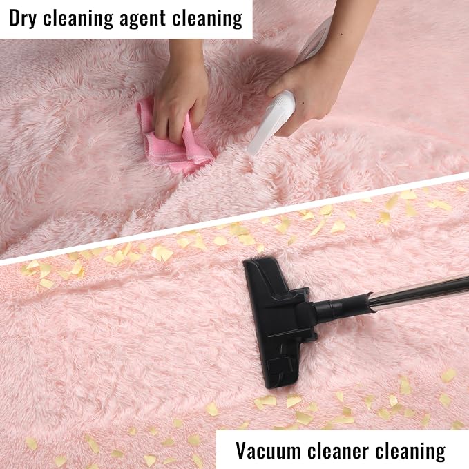 Pink Rugs for Girls Bedroom 4x6 Ft Cute Girls Room Decor Aesthetic Area Rug | - Image 7