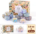 Scented Candles Gift Set, Candles for Home Scented 12 Pack, 300 Hours Long Lasting Soy Wax Aromatherapy Candle Set, Friends Moving Away, Birthday, Retirement Gifts for Women with Gift Box
