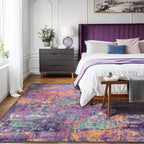 RELEANY Washable 5'x8' Abstract Area Rug - Image 3
