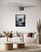 Foggy Skull Poster Art Print, Halloween Scary Vintage Wall Art Academia Spooky Painting Decoration for Horror Prints, Gothic Posters Bedroom Decor 89 (Foggy Skull, 16 x 20 inches, Unframed)