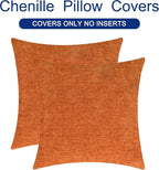 CaliTime Fall Decorative Throw Pillow Covers 20 X 20 Inches Burnt Orange | Pack - Image 6