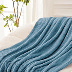 Exclusivo Mezcla Large Waffle Fleece Throw Blanket - Image 3