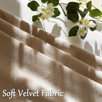 GIGIZAZA Taupe Velvet Pillow Covers 24x24 Decorative Pillows Pack of 2 | - Image 4