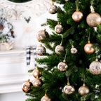 Christmas Ornaments for Xmas Trees,Champagne Shatterproof Christmas Ball Ornaments