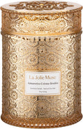 LA JOLIE MUSE Fall Candle | Amaretto Crème Brûlée – Almond Liqueur, Dry Fruit & Caramel | 19 oz Wooden Wick Candle | 90 Hours Clean Burn | Luxury Candles for Self-Care & Gifting