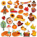 Window Clings Stickers for Kids Window Gel Clings Decals Thick Gel Clings Toddlers and Adults Classroom Home Nursery Airplane Birthday Party Supplies (Fall)