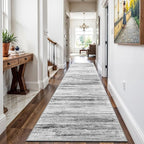 2x12 Washable Runner Rugs for Hallway: Long Abstract Runners for Entryway - Image 3
