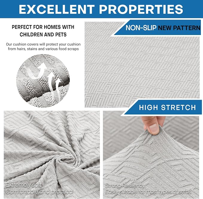 XINEAGE 2026 New 4 Pieces Extra Large Couch Covers - Image 5