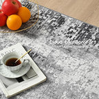 Entrance Rugs Indoor 2x4 Grey Entry Rug Washable Abstract Black Small Area Rug - Image 6
