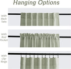 RYB HOME Sheer Curtains 102 inches, Extra Long Floor to Ceiling Curtains | Half - Image 3