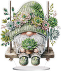 Diamond Painting Kits for Adults Beginners, 5D Full Drill Dwarf Succulents Crystal Art Desktop Ornament, DIY Single Sided Home Office Desk Decor, Creative Craft Gift Set with Tools