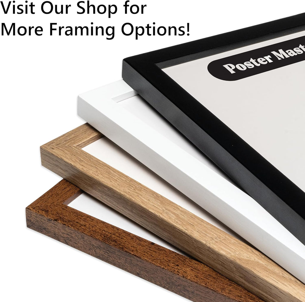 Poster Master Classic Leonardo Da Vinci Poster - Vintage Renaissance Print - Gift for Artist, Friend - Vitruvian Man, Proportion, Symmetry, Human Body - Wall Decor for Office, 8x10 Beige Framed