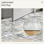 Soalmost Abstract Rug 5x7 Washable Area Rugs - Image 7