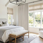 60 Inch Wide Pinch Pleated 100% Blackout Curtains 92 Inches Long, Natural | - Image 7