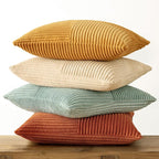 MIULEE Fall Teal-Orange Decorative Throw Pillow Covers 20x20 Inch Set of 4 Boho - Image 8
