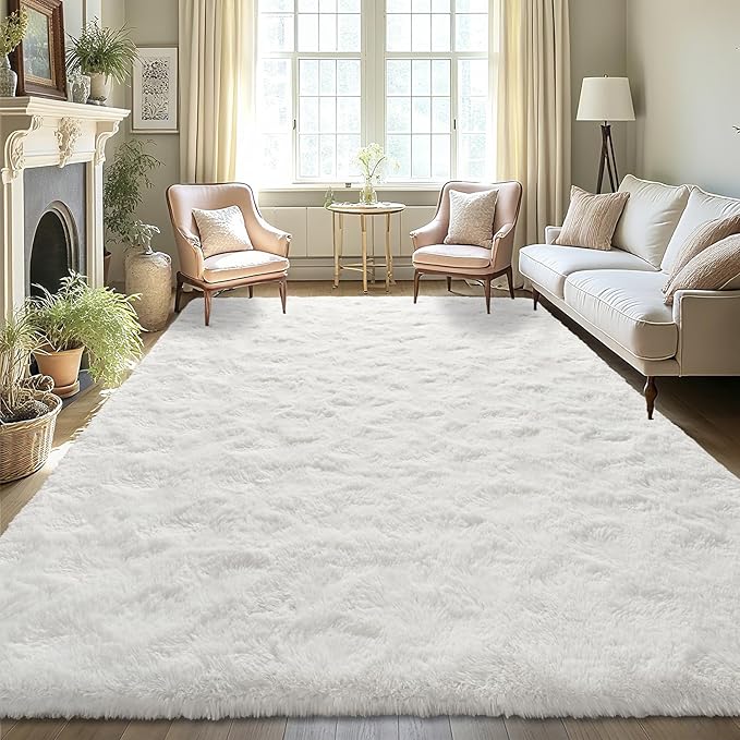 LOCHAS 5x8 Area Rugs Fluffy Living Room Carpets - Image 3