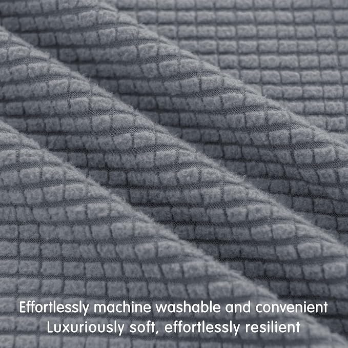 Hokway Stretch Couch Cushion Covers, Stretch Sofa Cushion Covers, Washable - Image 3