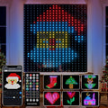 Amposei Smart Curtain Lights, Smart LED Curtain String Lights Outdoor, 540 LEDs Christmas Lights, Dynamic DIY Light, Music Sync Color Changing Fairy Lights with APP Remote Control for Backdrop Bedroom