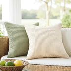 Topfinel Decorative Velvet Pillow Covers 18x18 Muted Teal Boho Farmhouse Couch - Image 3