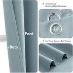 MIULEE Blackout Curtains for Bedroom 2 Panels 40 x 72 Inch Long Slate Blue | - Image 4